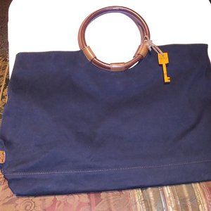 Fossil Canvas Tote